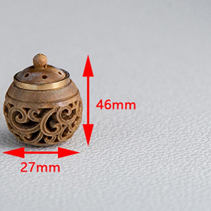 1PCS Wood Medicine Pill Box Mini Sandalwood Rescue Pill Case Portable Storage Sealed Pill Box Orgainer For Personal Health Care