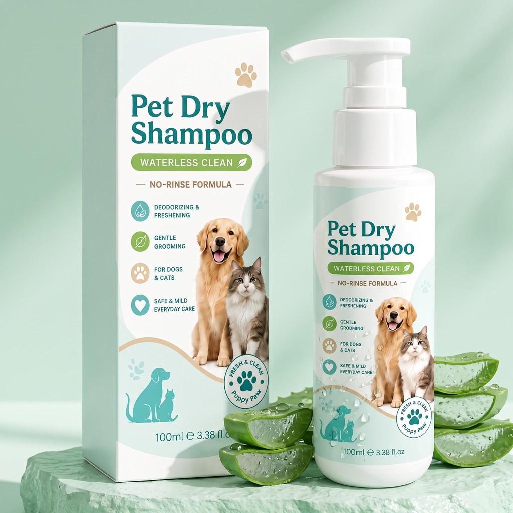Pet Shampoo: Gentle and Skin-Friendly, Removes Odors, Leaves Fur Soft, Portable and Easy-to-Use Shampoo