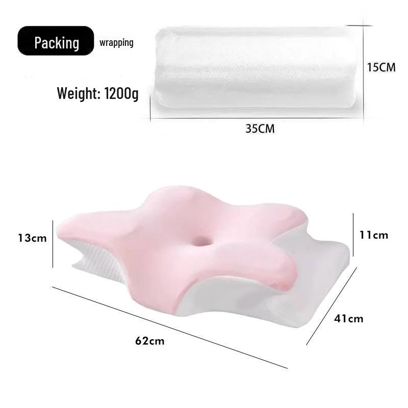 Butterfly Cervical Spine Memory Foam Pillow with Neck Protection