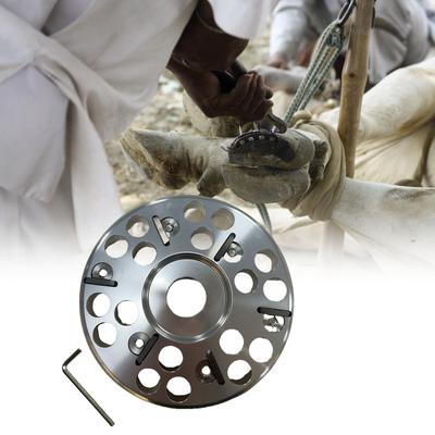 6 Cutter Alloy Hoof Trimmer Wheel 120mm Diameter Livestock Hoof Grinding Disc for Professional Cattle Hoof Maintenance