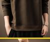 Men's 420g Heavyweight Patchwork Hoodie: Autumn Loose Fit, Plus Size Round Neck Base Layer, American Style.