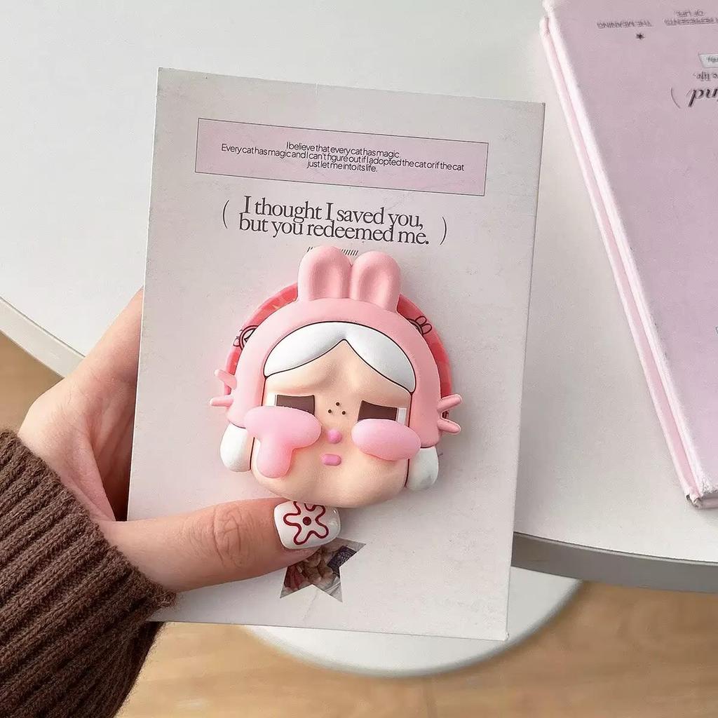 3D Silicone Cartoon Crying Star Mobile Phone Stand & Retractable Airbag Holder