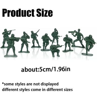 36pcs Plastic Soldiers Miniature Model Realistic Military Army Tactical Soldier Figure Sand Table Simulation War Game Prop XJM