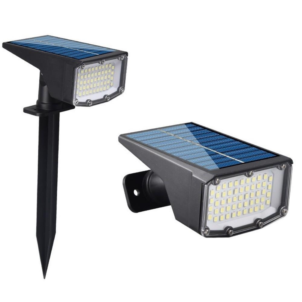 Solar Powered Solar Panel Lights 50/53 LED Lamp Waterproof Solar Flood Wall Lamp Adjustable Super Bright Landscape Spotlights