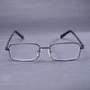 Gray Frame Metal Anti-Blue Light Reading Glasses Men Full Frame Prescription Eyeglasses Male Reading Glasses +125+175