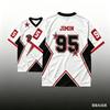 Family Matching JIMIN Football Jersey, Geometric 95 Number Print Short‑Sleeve Mesh Top For Adult Unisex Fans Streetwear