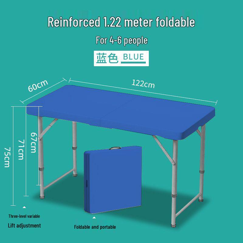 Portable Rectangular Folding Table - Simple Study, Computer Desk, or Outdoor Dining
