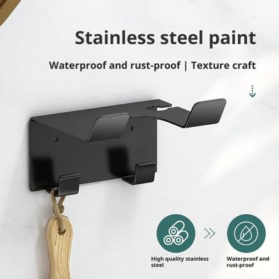Hair Dryer Stand Wall Mount Storage Holder Strong Load-bearing Waterproof Easy Installation