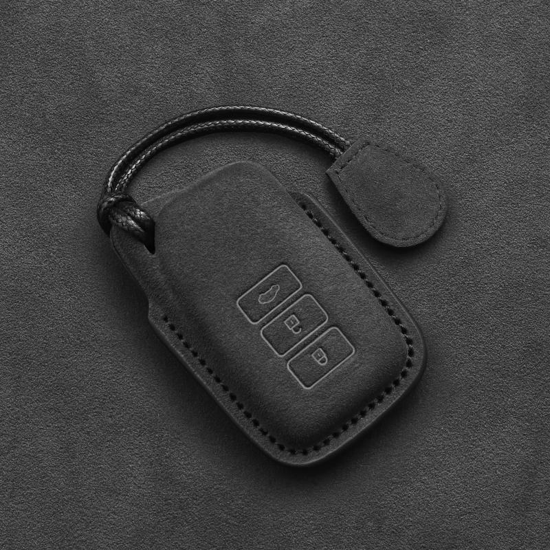 Interior Mouldings Leather Car Key Case For Lexus NX GS RX IS ES GX LX RC 200 250 350 LS 450H 300H 2017 2018 2019 2020 Suede Key