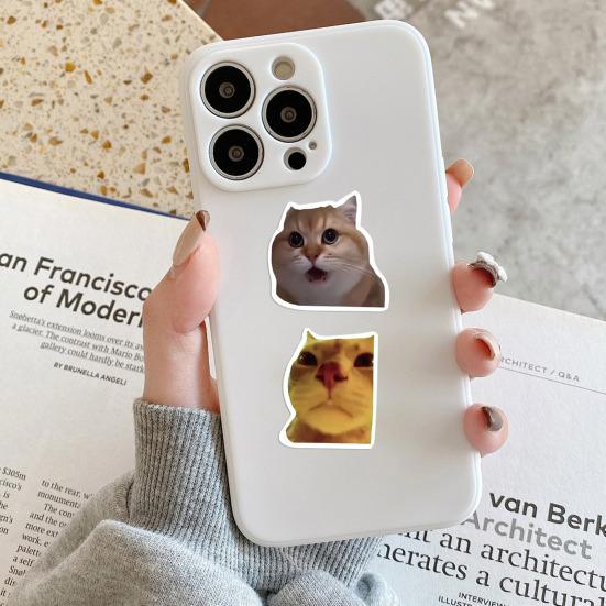 100 Pcs Cute Cat Stickers for Kids Boys Girls Waterproof Cat Meme Decals for Laptop Skateboard Luggage Car Bumper Water Bottle Decor