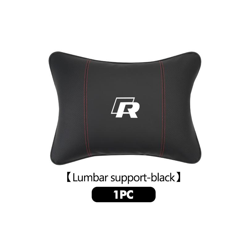 Breathable Leather Car Headrest Pillow Lumbar Support Pad For Volkswagen VW Tiguan CC Jetta Polo Golf 4 5 6 Passat B5 B6 B7 CCNI9
