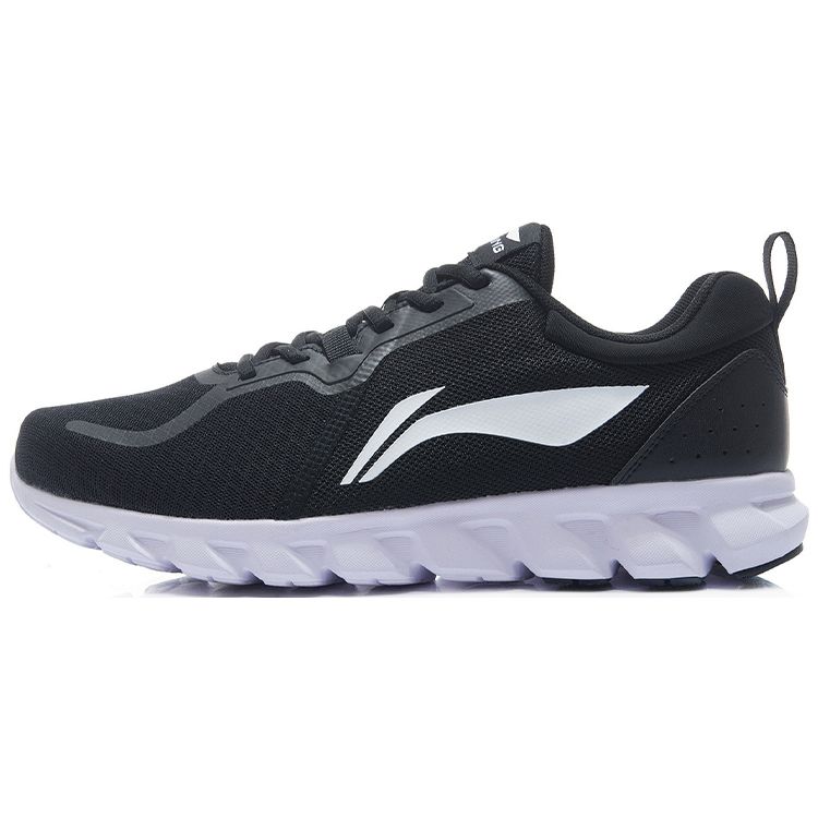 Li Ning Shock Absorption Low Top Running Shoes Men Sneakers Black ARHR203-6