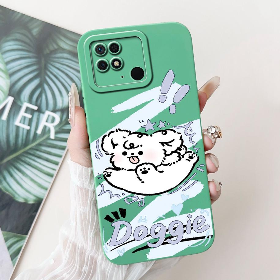 For Xiaomi Redmi 10C Case Cute Panda Rabbit Cartoon Matte Back Cover For Xiaomi Redmi 10 Power Shockproof Bumper Redmi10C Fundas