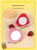 KAKAO FRIENDS Ryan Lion Fruit Plush Handheld Mirror & Bag Charm Keychain
