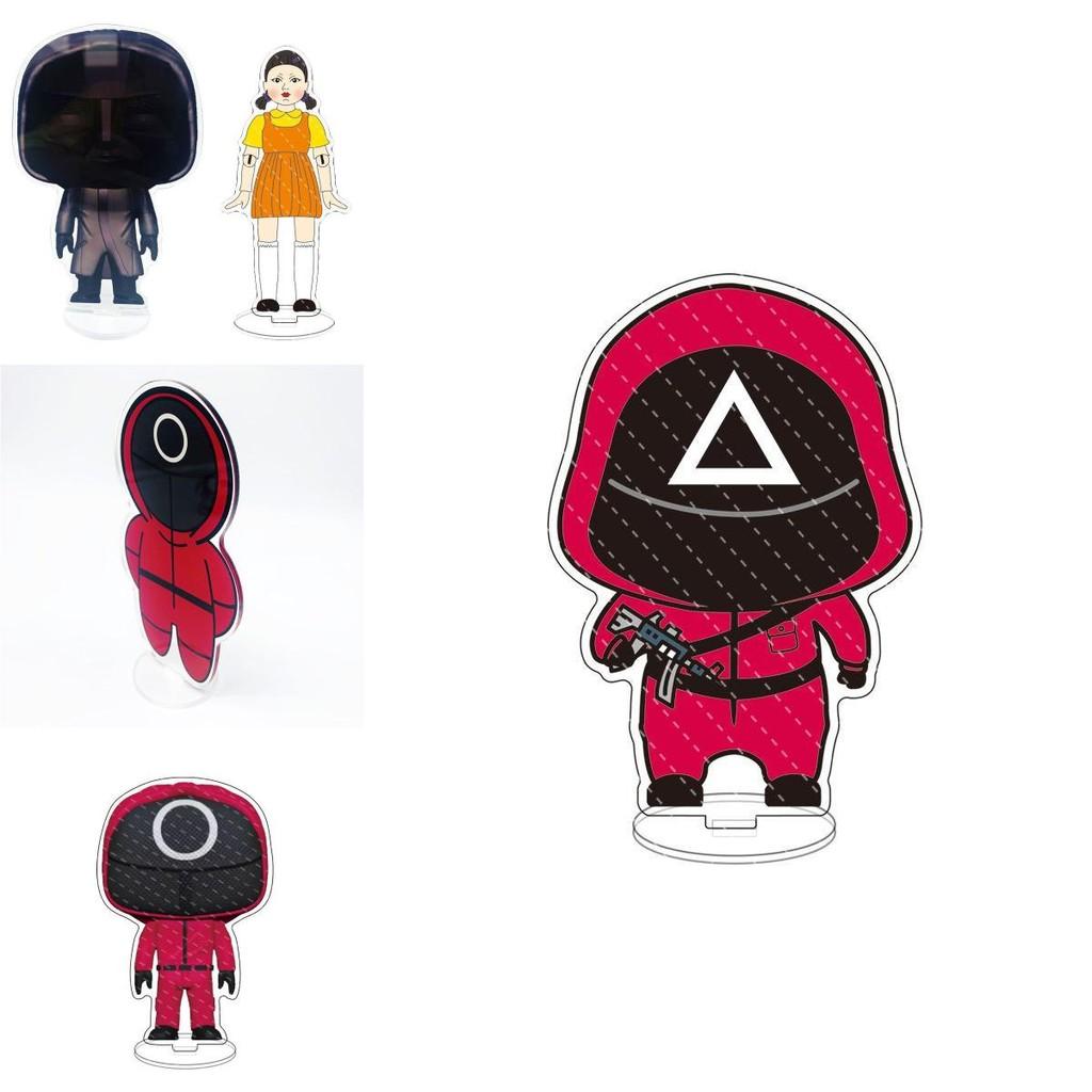 Stunning Squid Game Red Guard Worker Staff Acrylic Stand For Home Decor