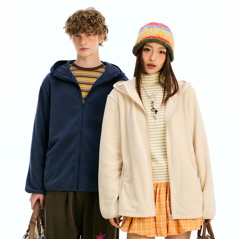 Fingercroxx IT Unisex Winter Fleece Hooded Cardigan Jacket