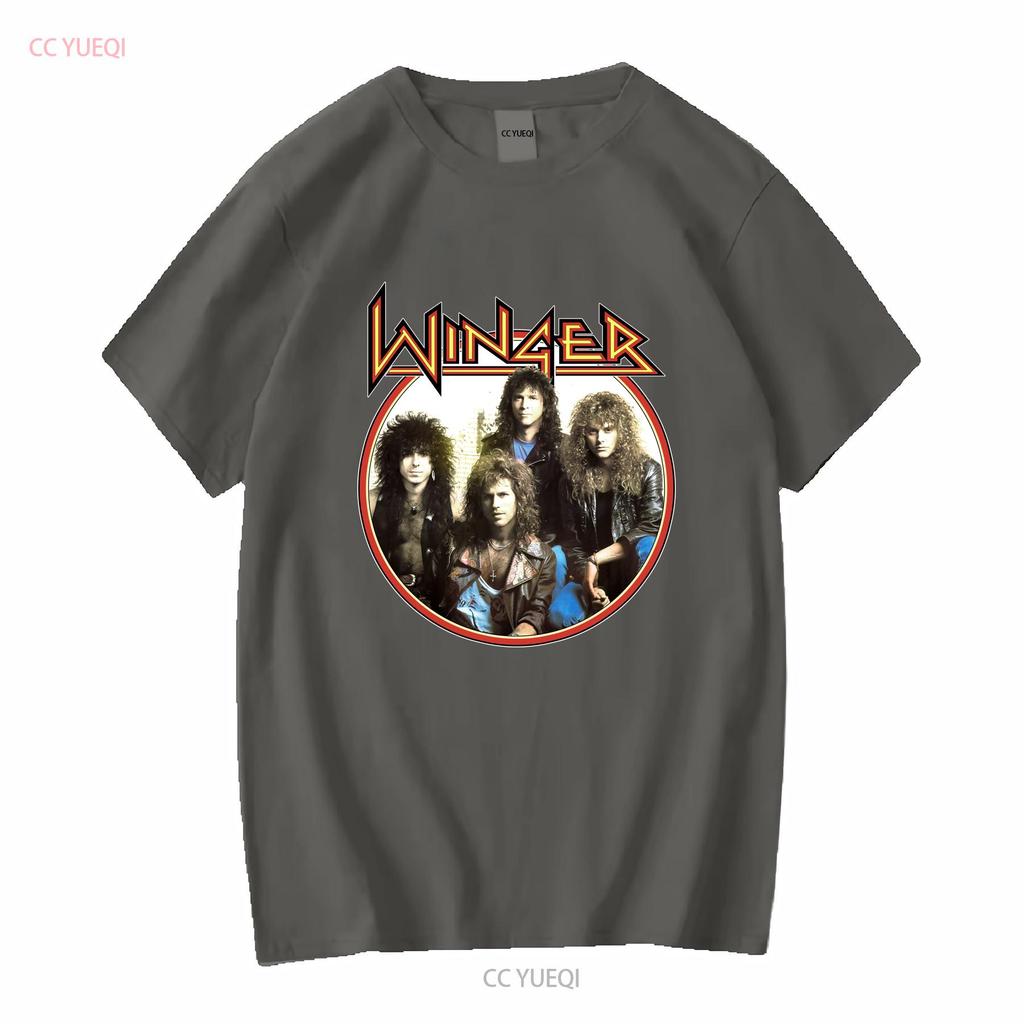 Winger Band CONCERT Rock Music T Shirt Cotton All Size AL173 vintage Washed fashion Breathable Soft Stretched Slightly