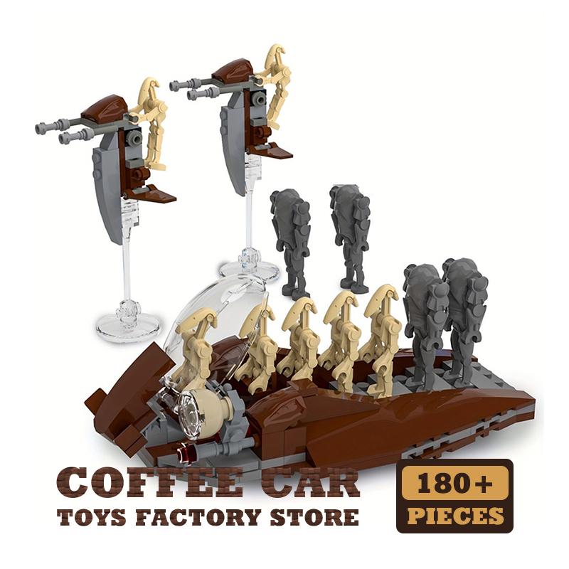 Non-Toxic Star Plan Attack Craft Moc Building Bricks 3D Model Robot Battle Spacecraft Blocks Diy Puzzle Toys Adult Children Birthday Gifts