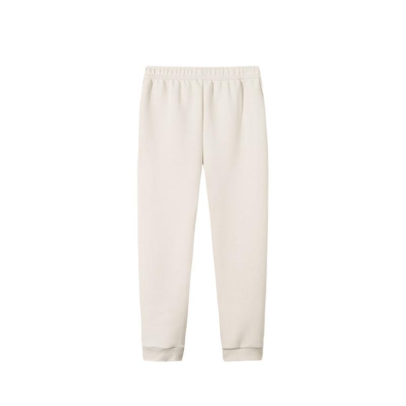 Anta Training Series Solid Color Mid-Rise Drawstring Comfortable Breathable Versatile Cuffed Sports Pants Women bottoms Triumphant-Gray 162517307S-4