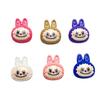 Cartoon Rabbit Ears Resin Decorative Accessories for DIY: Glue, Phone Case, Magnet, Keychain Ornaments