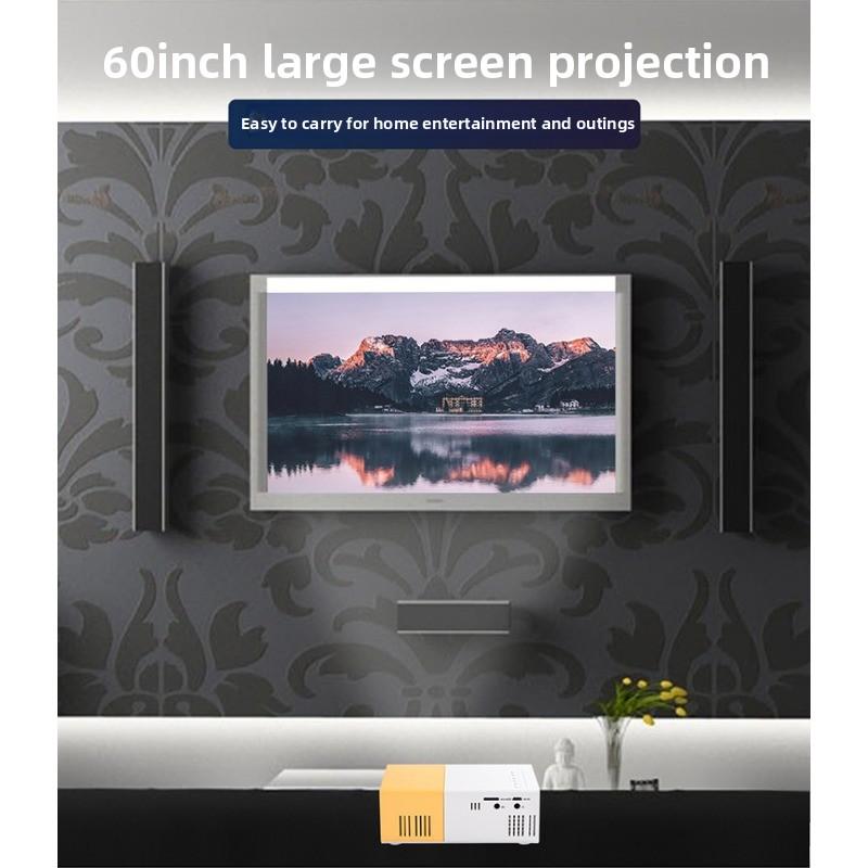 Mini Portable Micro Projector Hot Selling Children's Yellow and White Projector
