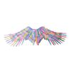 Yousheng Halloween Angel Wings for Girls Kids Women Colorful Angel Feather Wings with Elastic Band Cosplay Costume Accessory for Stage Halloween Party