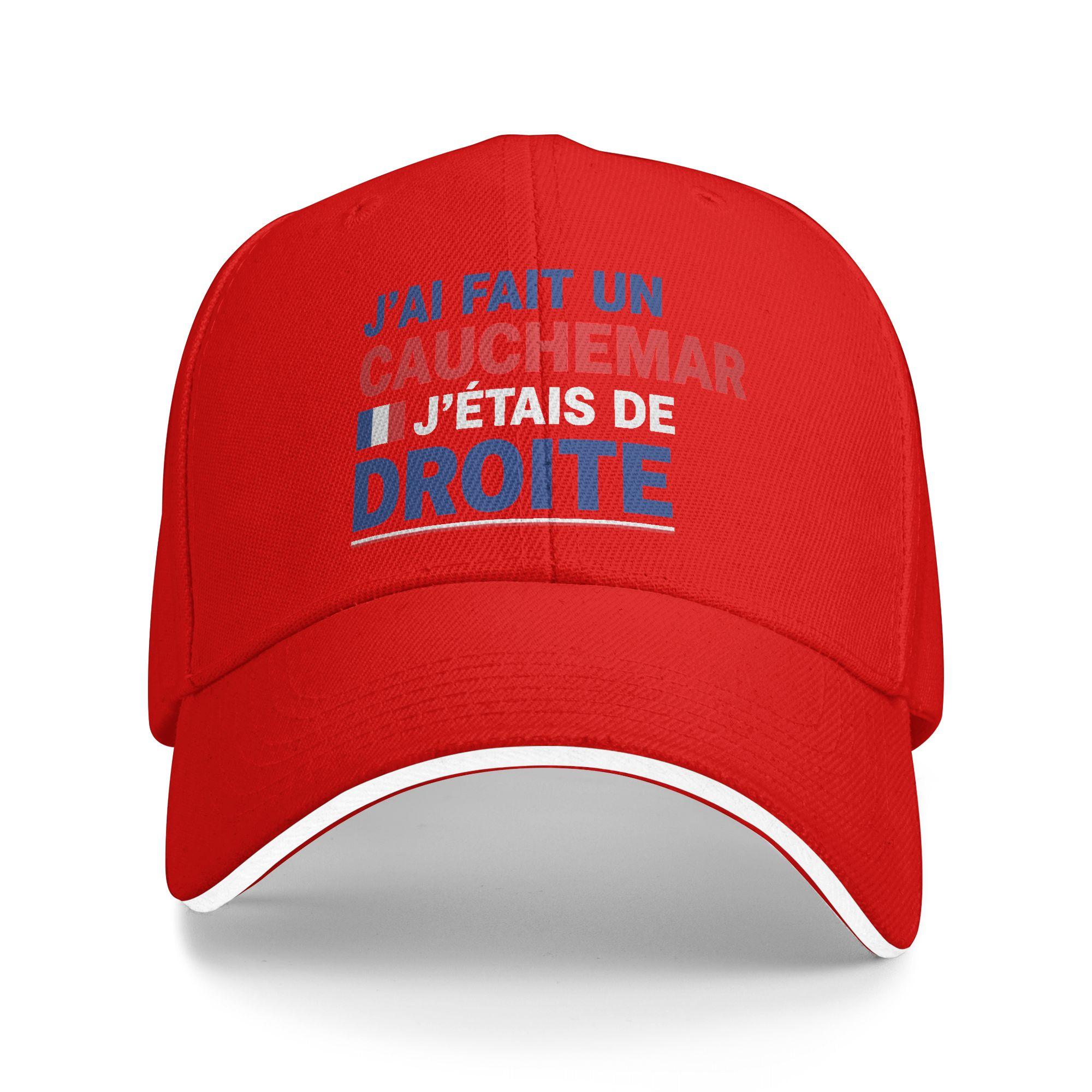 France I Have Made A Nightmare I Was Left Sandwich Caps Casual Baseball Caps Humour Adjustable Racing All seasons Hats Adult Adjustable