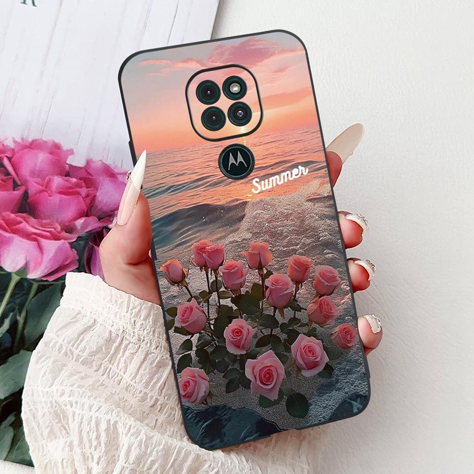 For Motorola Moto G9 Play Case Colorful Flowers Painted Cover Soft TPU Phone Cases For Motorola Moto G9 Plus MotoG9 Power Fundas