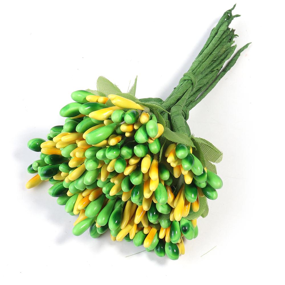 20pcs Bud Stamens Family Garden Handmade Artificial Bouquet Wedding Merry Christmas Decoration DIY Pearl Craft Fake Flowers