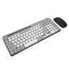 Wireless Keyboard Mouse Set Rechargeable Retro   2.4G Wireless   Keyboard Mouse Set