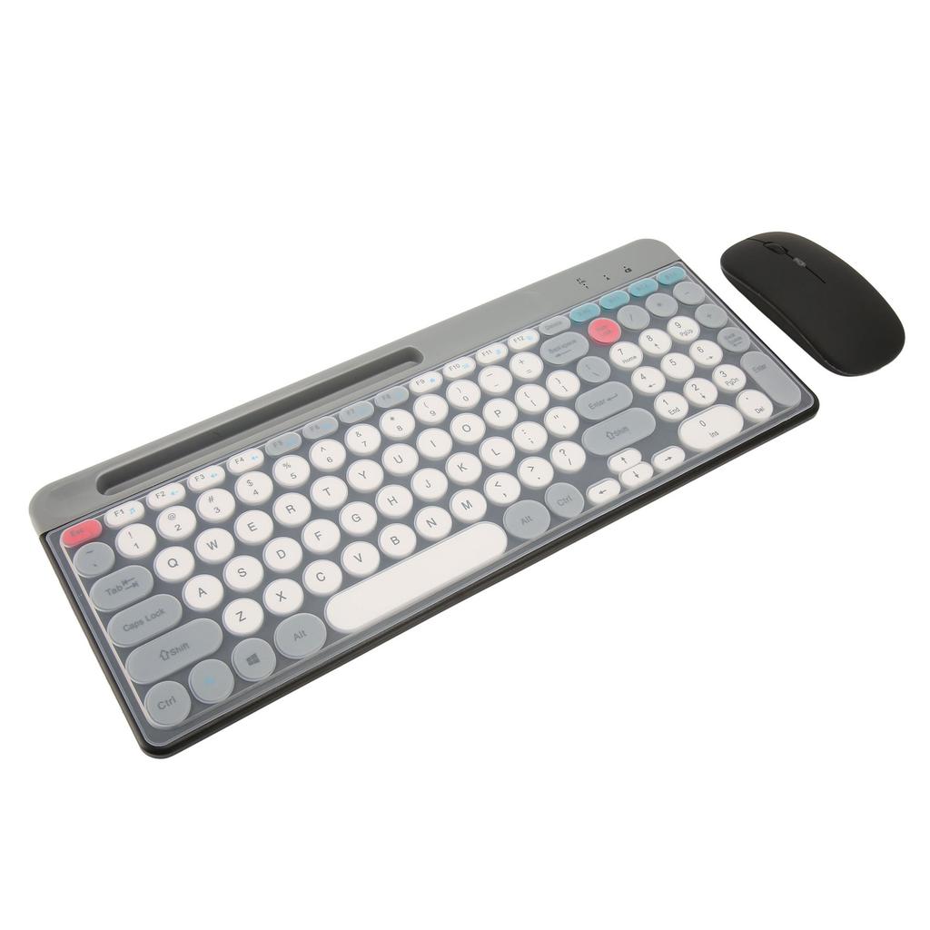 Wireless Keyboard Mouse Set Rechargeable Retro   2.4G Wireless   Keyboard Mouse Set