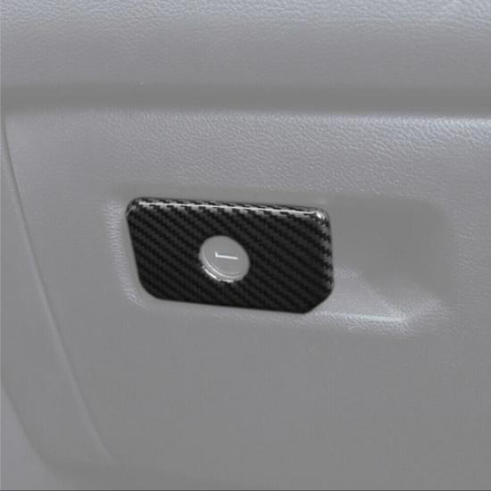 For Dodge Ram 1500 -2025 Carbon Fiber Co-Pilot Storage Box Handle Trim Cover