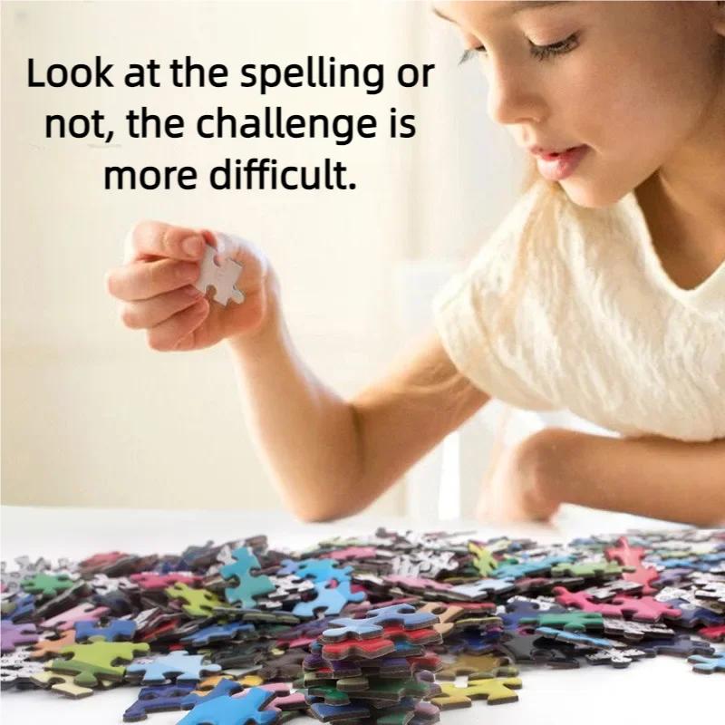 Starry Sky Fishing Village 2000 PCS of High Difficulty Adult Puzzle Building Blocks Puzzle Toys Cartoon Animal Anime Toys Gifts