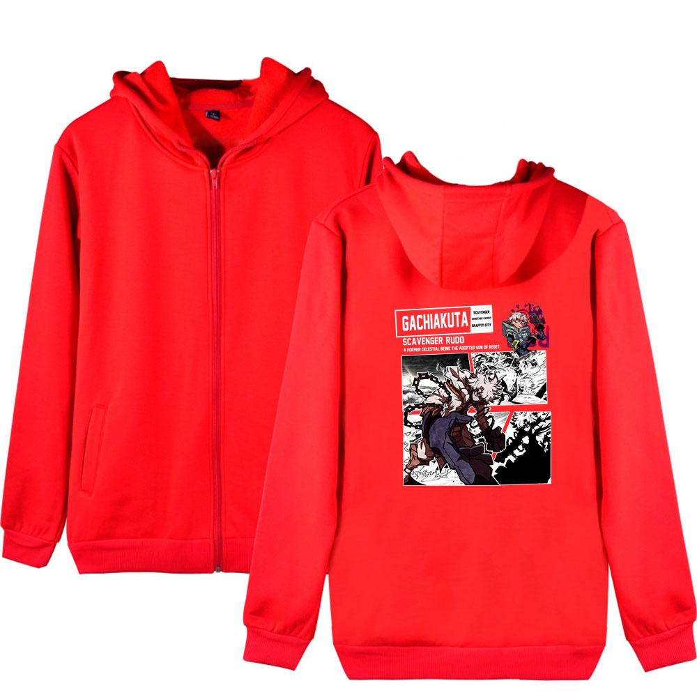 

Gachiakuta Printed Women Men s Jackets Hooded Coats Casual Zipper Sweatshirts Male Tracksuit Fashion Jacket Mens Clothing Outerwear XXS червоний