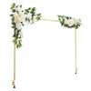 Over the Table Rod Stand with Clamps, Adjustable 71-249 Cm Length & 33-106 Cm Height, Table Arch Stand with Floral Accessories, Gold Balloon Frame for