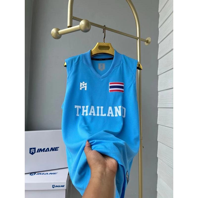 

Top Tank Shirt Sleeveless THAILAND National Football Soccer JERSEY Training Quick Dry Round Neck Polyester Uniform Sport Outdoor Unisex Men Women S