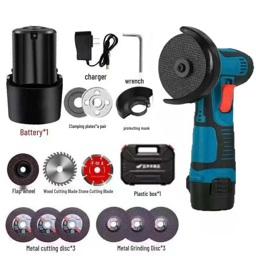 Compact Multifunctional Lithium Battery Mini Angle Grinder and Polisher