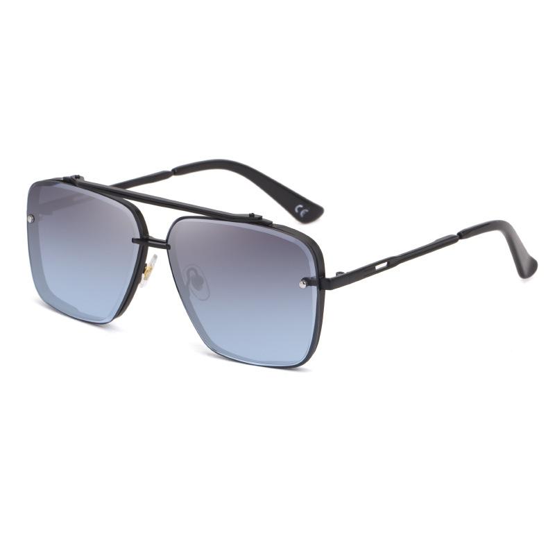 Box Sunglasses Men'S Metal Frameless Trimmed Sunglasses Women'S Trendy Plain Glasses Mach Six1261