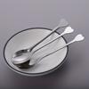 New Stainless Steel Spoons with Heart-Shaped Handle Coffee Tea Soup Stirring Spoons Mini Dessert Spoon Tableware Kitchen Tools