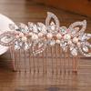Elegant Lady Rhinestone Faux Pearl Hair Pin Comb Clip Wedding Bridal Headwear