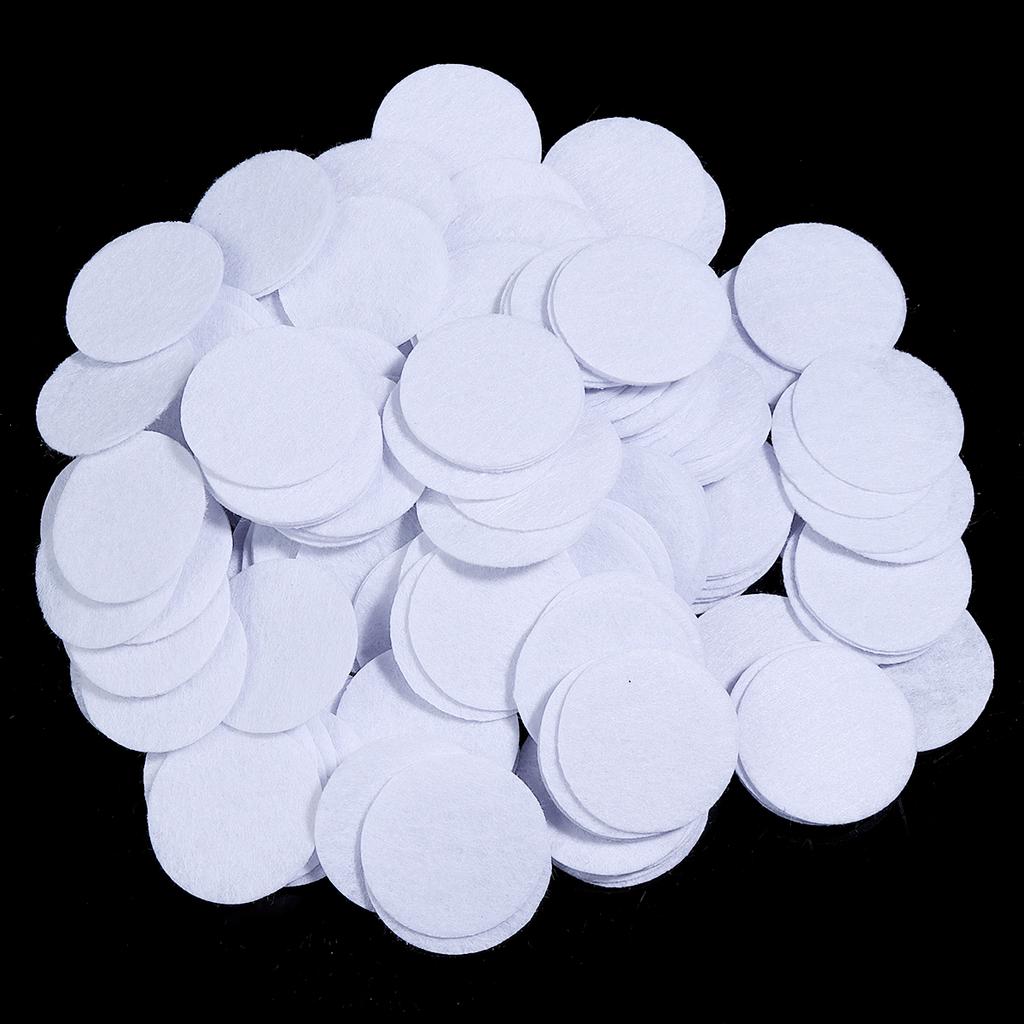 100-300pcs Round Non Woven Felt Circle Pads 15-45mm Colorful Fabric Patches Dots Appliques For DIY Scrapbook Handicrafts Decor
