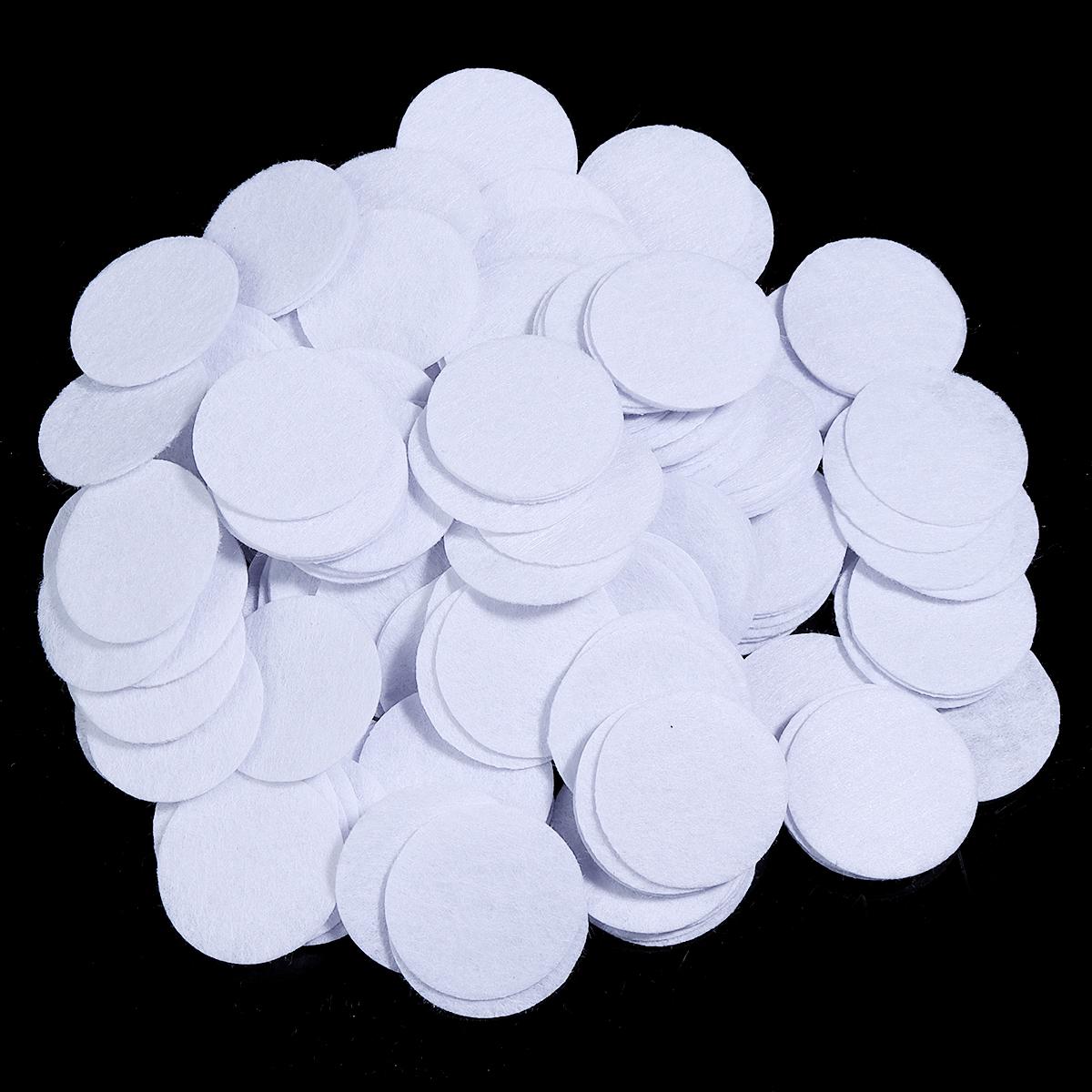 

100-300Pcs Round Felt Fabric Non Woven Colorful Round Cloth Felts for DIY Handmade Flower Backing Scrapbook Crafts Patches 30mm 100pcs белый