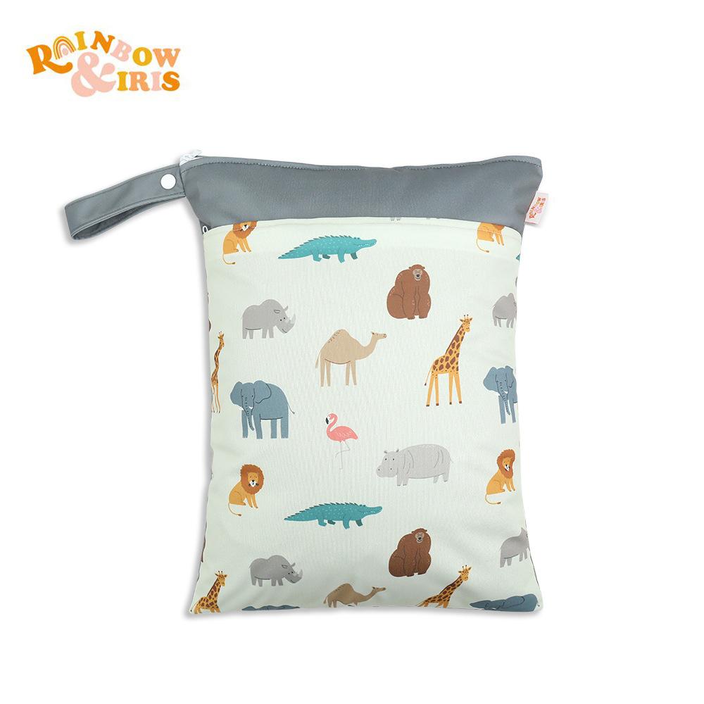 Waterproof Reusable Cloth Bag with Zipper Pocket and Handle - Fashionable Sun Burst Design, Suitable for Beaches, Swimming Pools, Gyms, Yoga