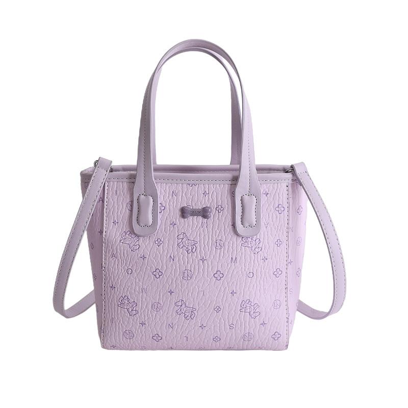 Small Niche High-value Retro Fashion Personality Simple Printed Bucket Bag Trendy Versatile Western Style Handbag Shoulder