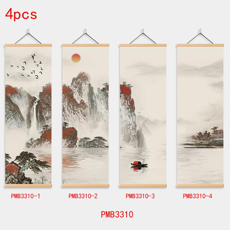 Traditionelle chinesische Landschaftsmalerei, klassische Kunst, Wandbild, Poster, Leinwand