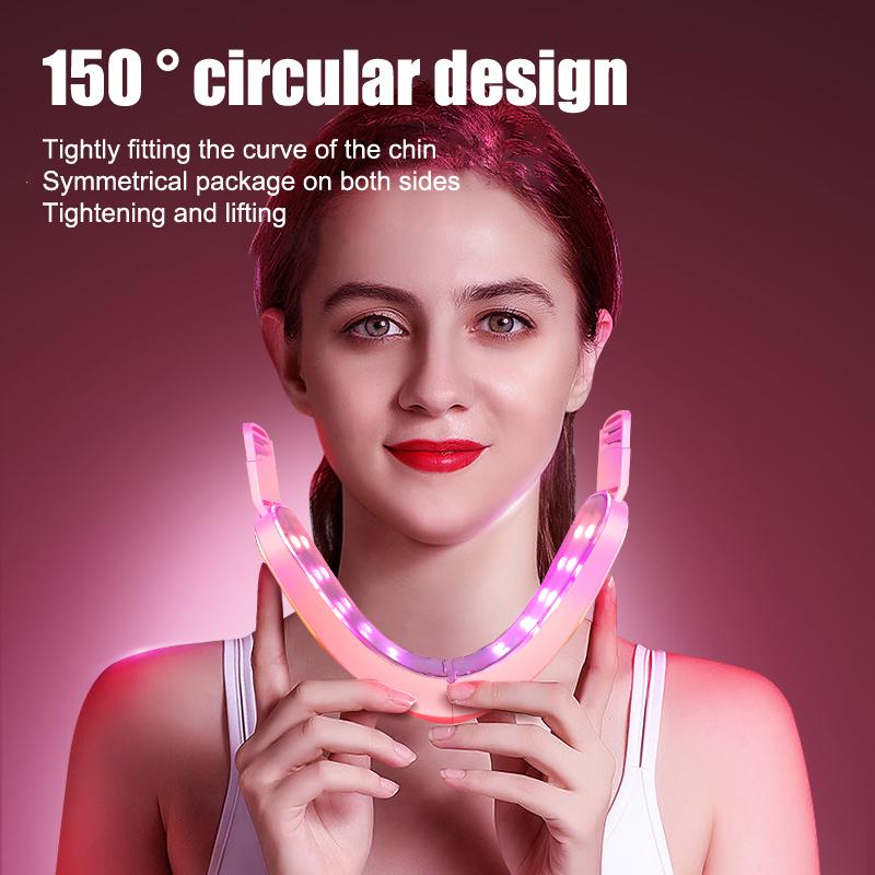 Electric V-Facial Beauty Massager, Adjustable Intensity Facial Massage Device With Lcd Display, Valentines Gift