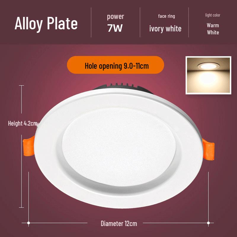 Recessed Ceiling Downlight – Copper Spotlight for Living Room and Commercial Spaces