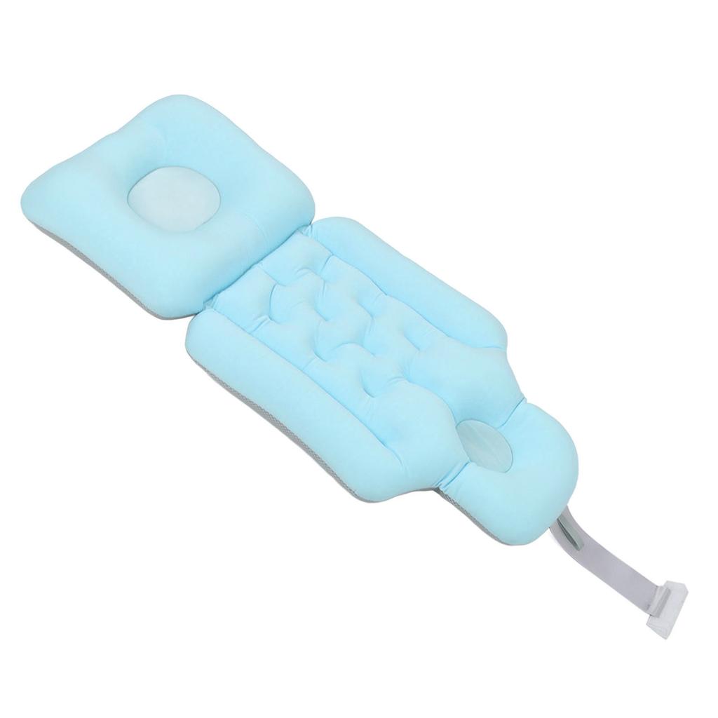 Bathtub Cushion Soft Breathable Folding Headrest Back Support Bath Pillow Cushion for Adults Spa
