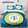 Teplice team logo Pattern Bedding Home Decoration Birthday Gift (1 * duvet cover + 2 * pillowcase, without core)