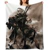 Nier Automata 9S A2 2B Throw Blanket Blankets Ands Multi-Purpose Custom Heavy Blankets